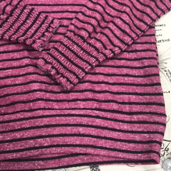 Lucky Brand Stripe Cloud Jersey Top - Picture 4 of 5